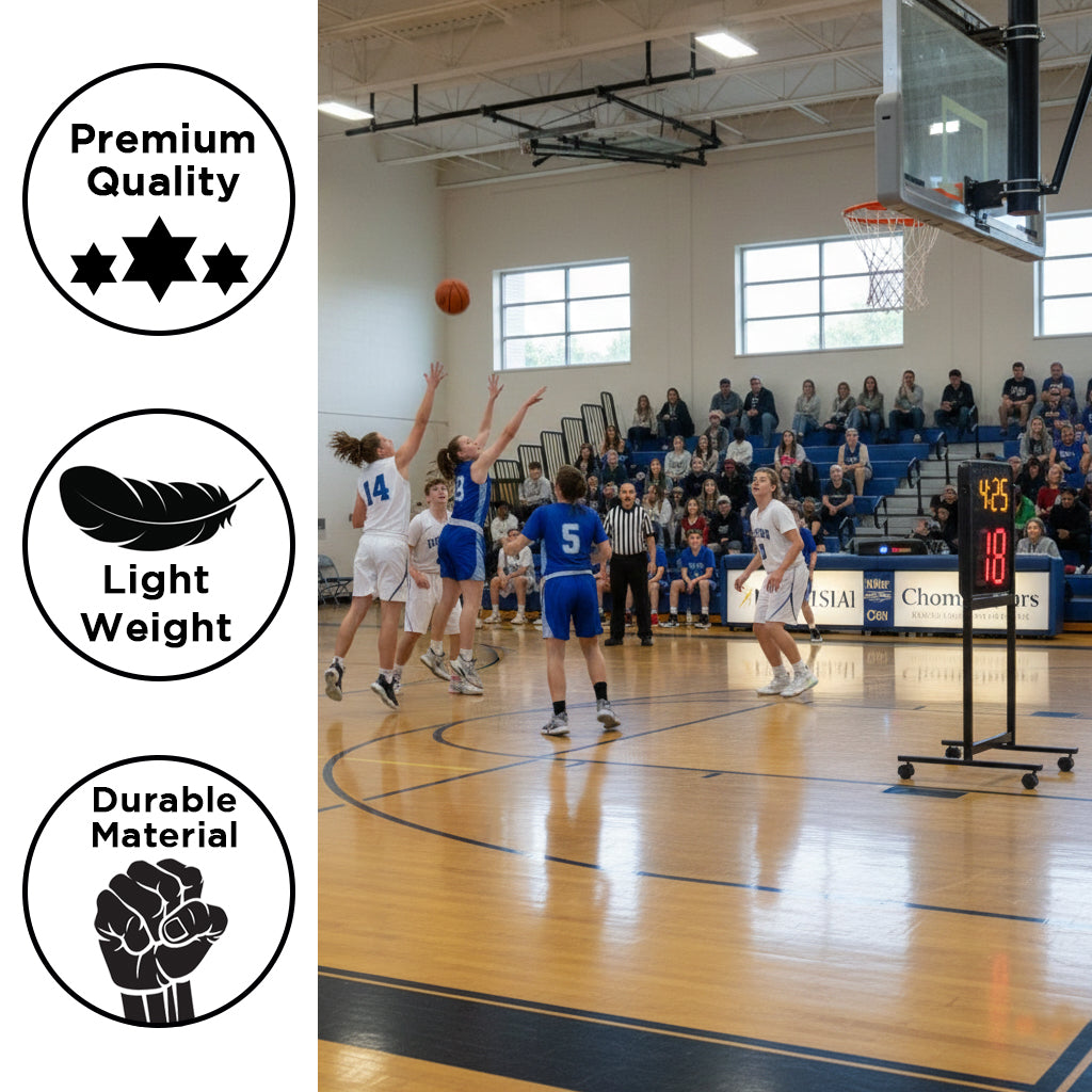 BSN SPORTS Wireless Shot Clock Stand - Aluminum, Sold in Pairs