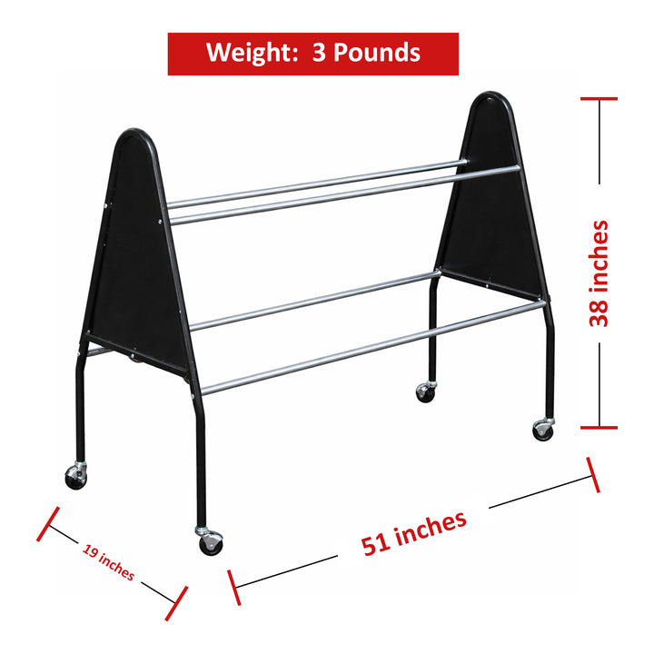 BSN Sports 15-Ball Cart - Heavy-Duty Steel, Wide Base Design