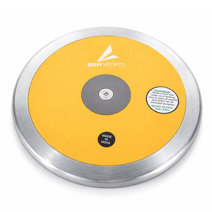 BSN Sports Premier II Gold Lo-Spin Discus - 1kg, 75% Rim Weight