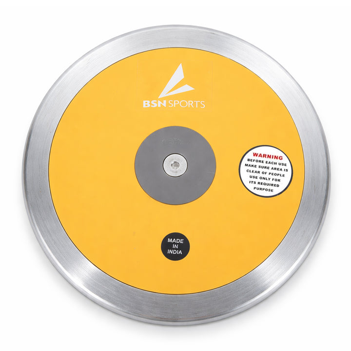 BSN Sports Premier II Gold Lo-Spin Discus - 1kg, 75% Rim Weight
