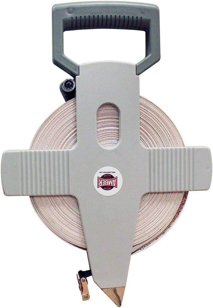 Amber Fight Gear Open Reel Fiberglass Measuring Tape, 100–330 Feet