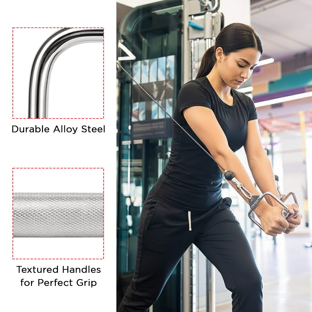 Champion Barbell Single Chrome Handle Cable Attachment