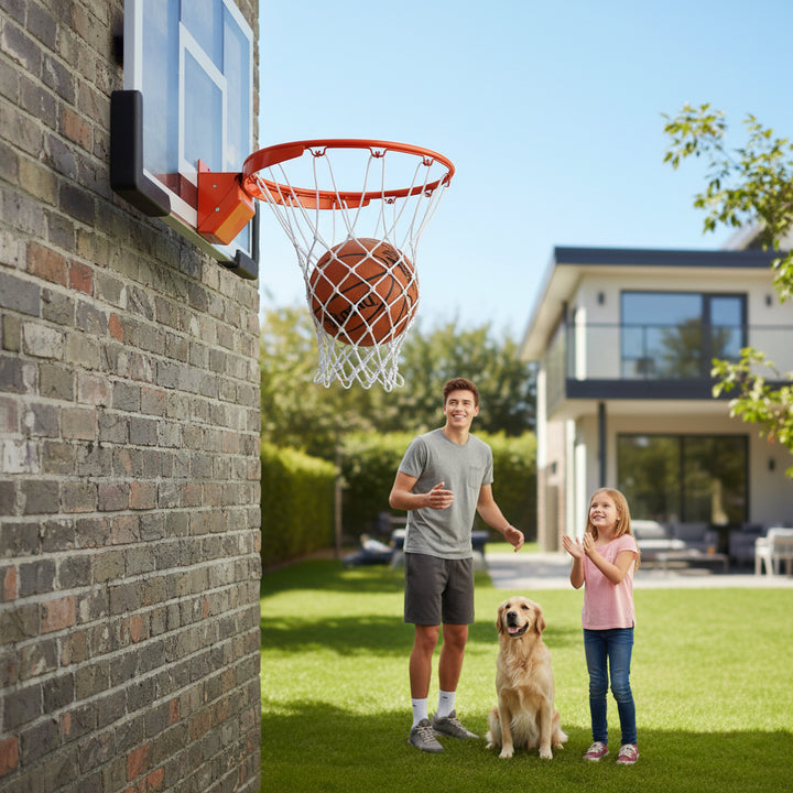 Bison Elite Steel Breakaway Basketball Goal in Orange