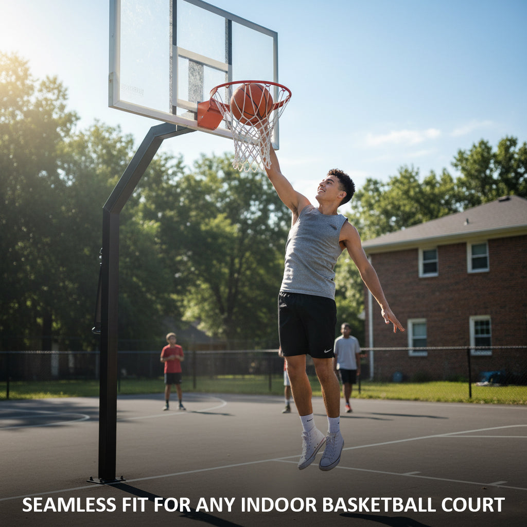 Bison Protech Breakaway Basketball Goal - NFHS &amp; NCAA Compliant