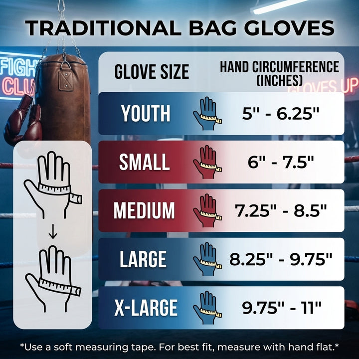 Amber Fight Gear Traditional Leather Heavy Bag Gloves