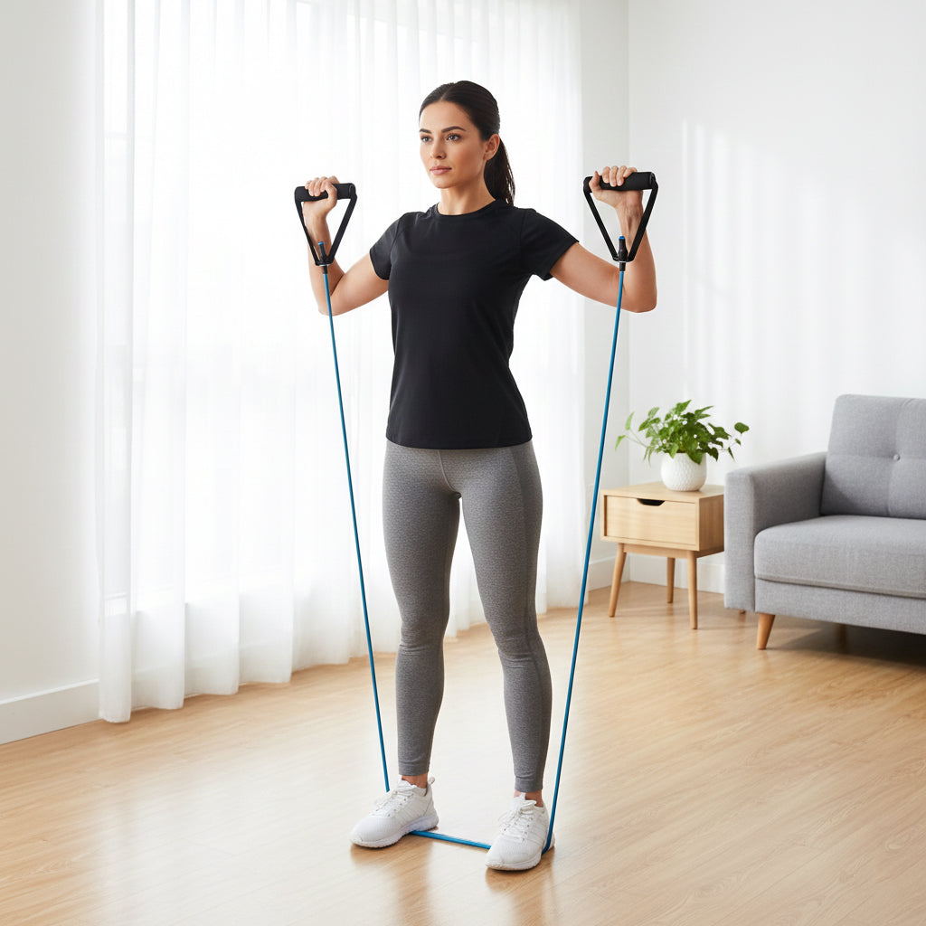 CanDo Extra Heavy Resistance Tube with Handles - 48", Black