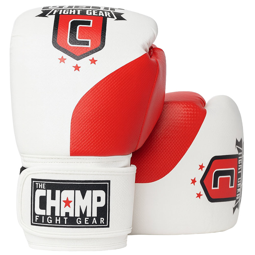 The Champ Fight Gear Alpha Series Boxing Gloves with Wrist Support for Boxing Kickboxing Muay Thai Training or Sparring Punching Bag Mitts