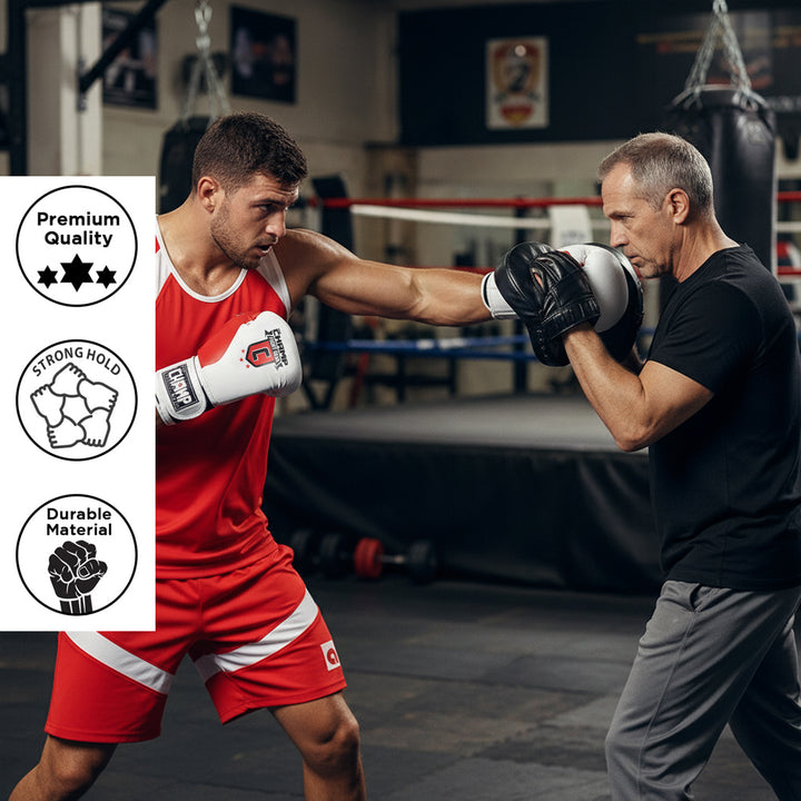 The Champ Fight Gear Alpha Series Boxing Gloves with Wrist Support for Boxing Kickboxing Muay Thai Training or Sparring Punching Bag Mitts