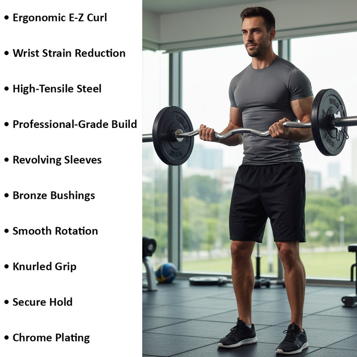 Champion Barbell 47-inch E-Z Curl Olympic Bar