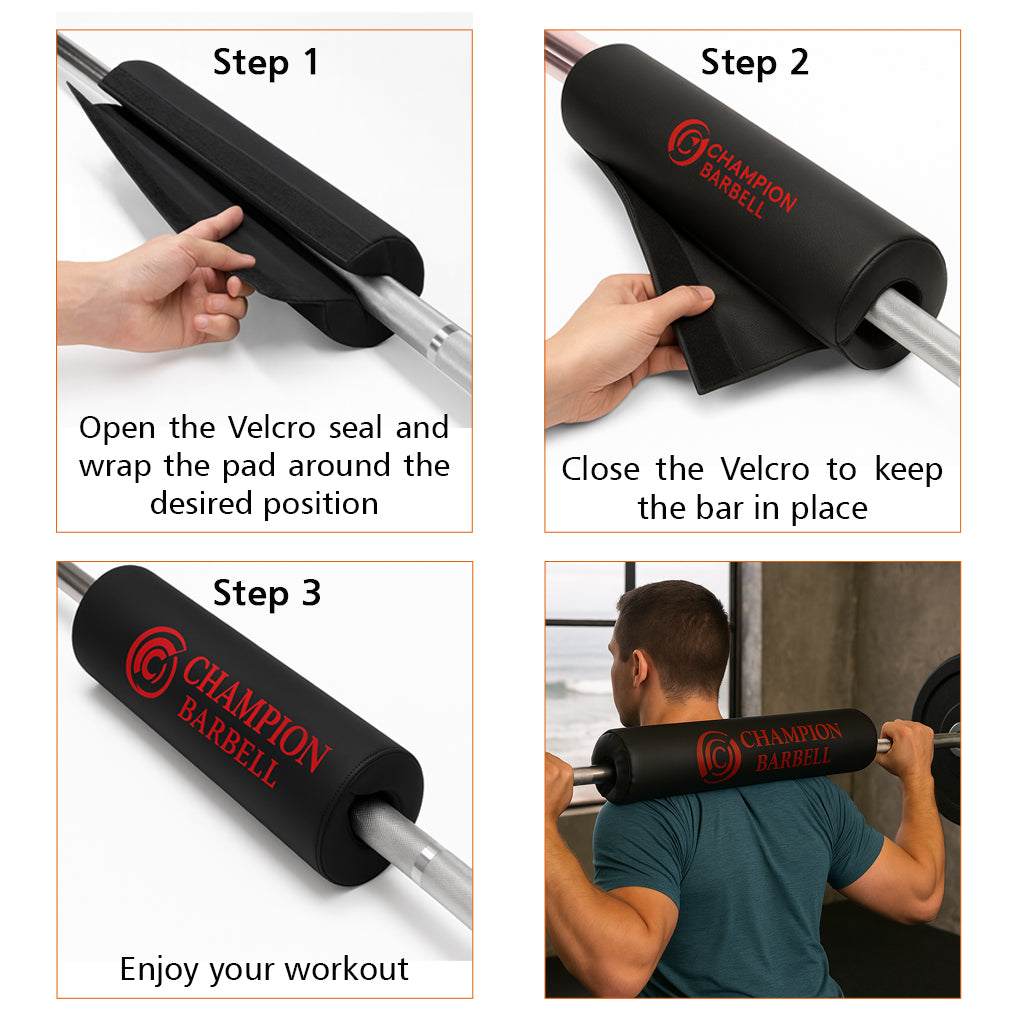 Champion Barbell Bar Wrap Pad - Black