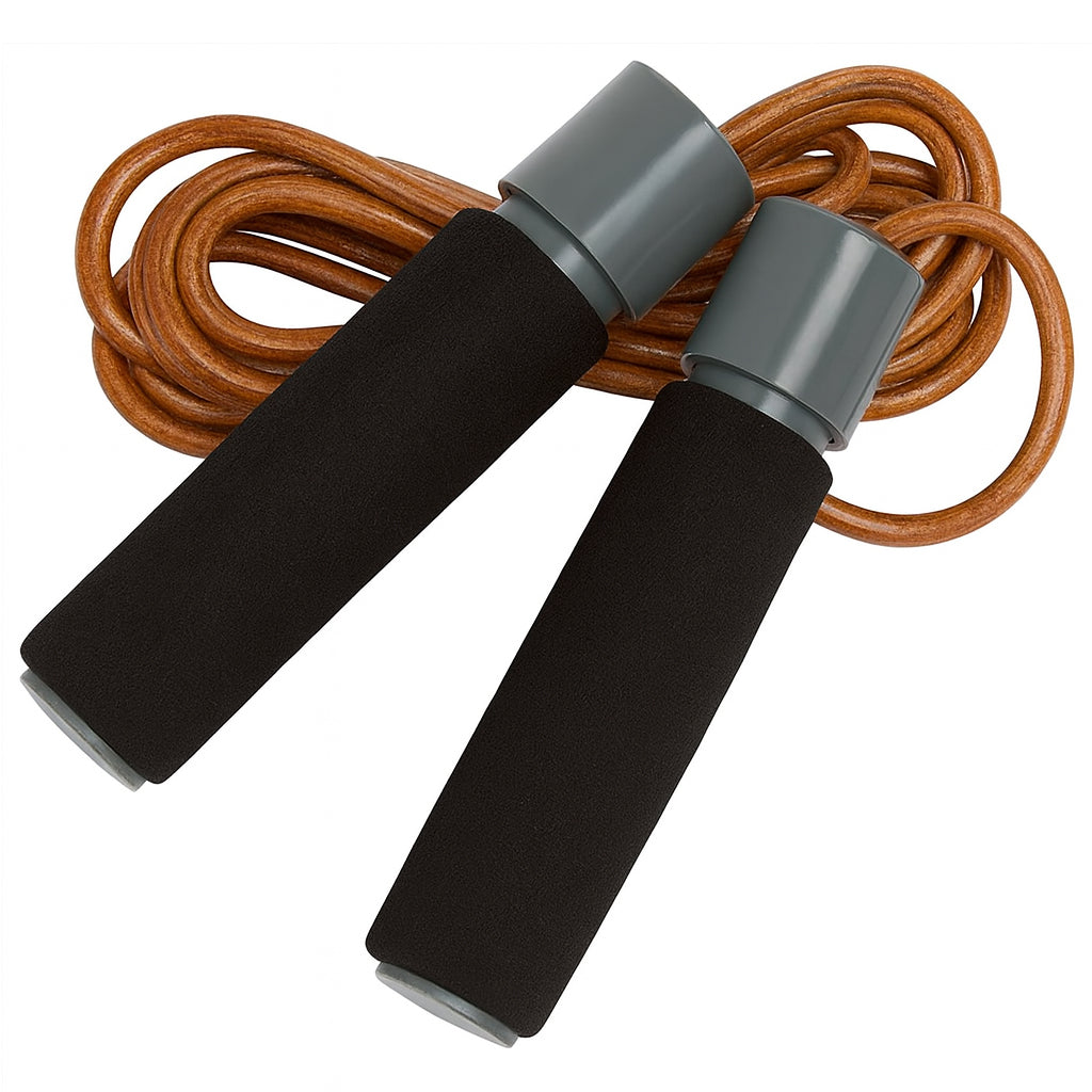Champion Barbell Leather Jump Rope - Ball-Bearing &amp; 9.5 ft.
