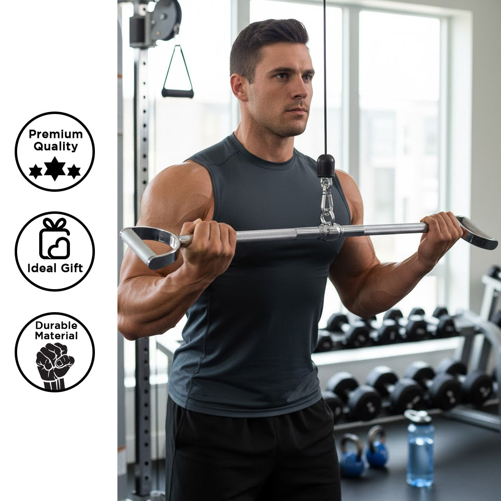 Champion Pro-Style Lat Bar - 30 Inch, Textured Grip