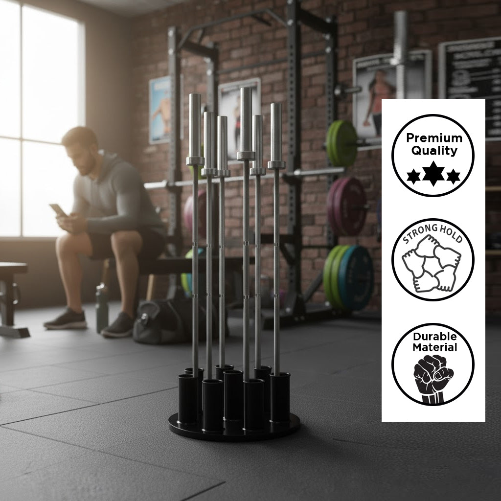 Champion Vertical Barbell Bar Holder - 8-Bar Capacity