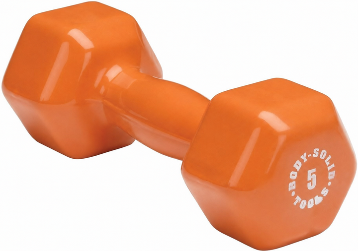 Body-Solid Tools Vinyl Studio Dumbbells 1lb to 15lb