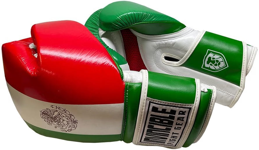 Invincible Fight Gear Leather Hook &amp; Loop Boxing Training Gloves