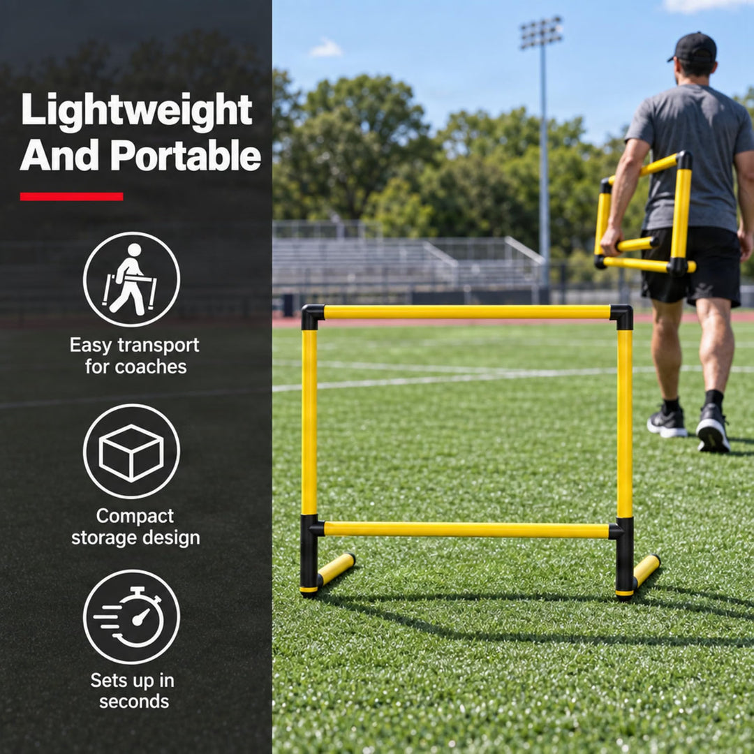 Amber Fight Gear Adjustable Training Hurdle, 6 Height Levels, 36–42 Inch
