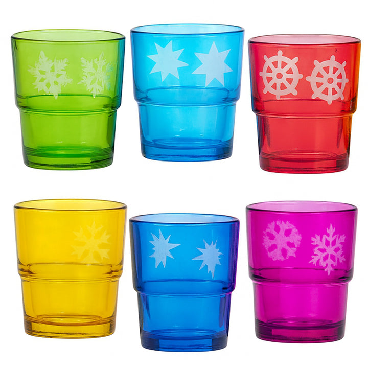 Elegant Glass T-Light or Candle Votive Decorations - Perfect for Weddings, Home Decor, and Parties (Set of 6)