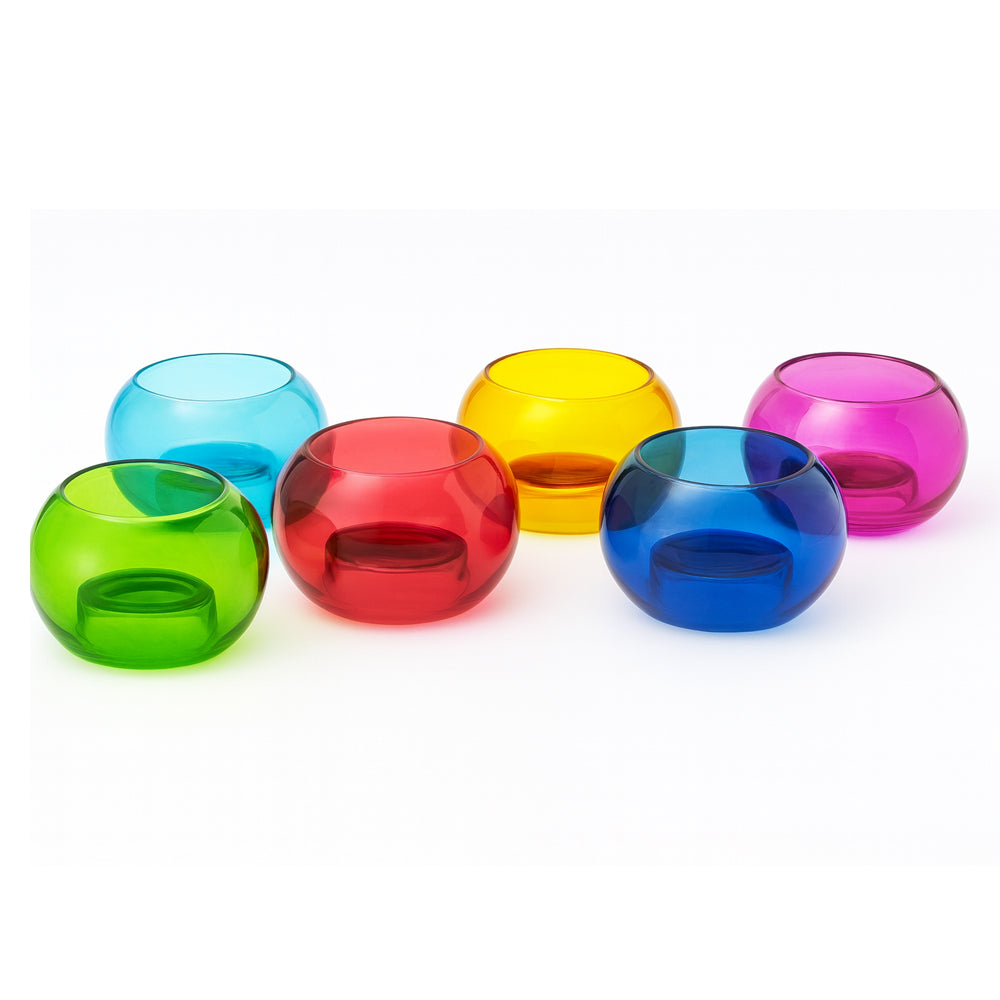 Elegant Glass T-Lite Votive Decorations - Perfect for Weddings, Home D?cor, and Parties (Set of 6)