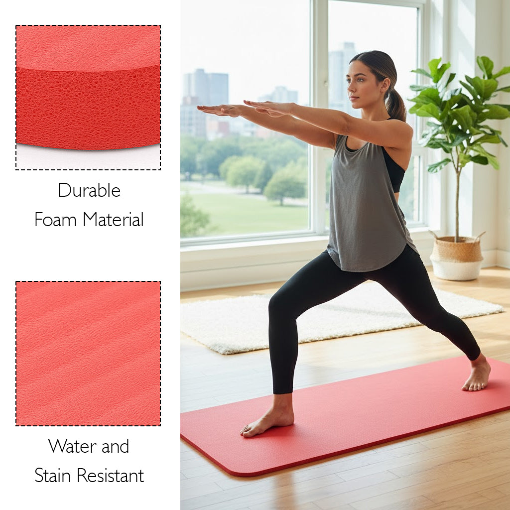 Gamecraft Multi-Purpose Mat - 56" L x 23" W x 3/4" - Red