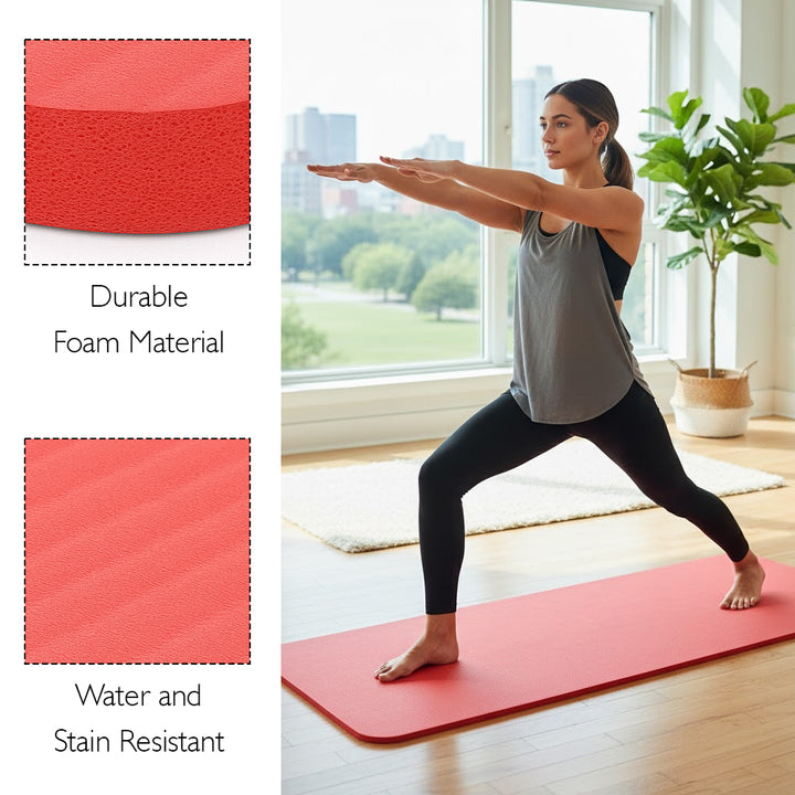 Gamecraft Multi-Purpose Mat - 56" L x 23" W x 3/4" - Red