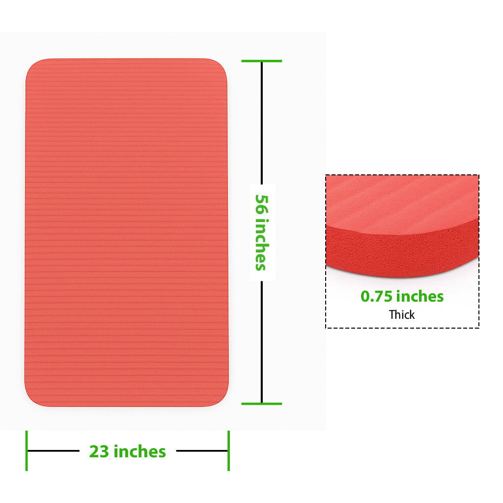 Gamecraft Multi-Purpose Mat - 56" L x 23" W x 3/4" - Red