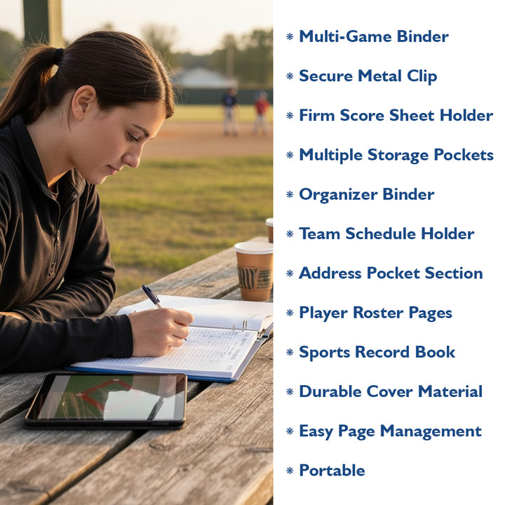 Glovers Scorebook Binder for Coaches &amp; Team Managers