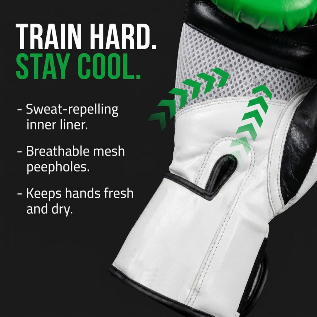 Fury Boxing Gloves - Kickboxing, Muay Thai Training Gloves, Sparring Punching Bag Mitts, Durable PU, Shock-Absorbing Foam Core, Non-Slip Wrist Support, Multi-Sport Glove