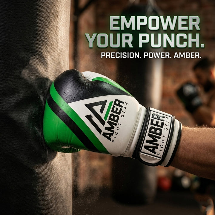 Fury Boxing Gloves - Kickboxing, Muay Thai Training Gloves, Sparring Punching Bag Mitts, Durable PU, Shock-Absorbing Foam Core, Non-Slip Wrist Support, Multi-Sport Glove
