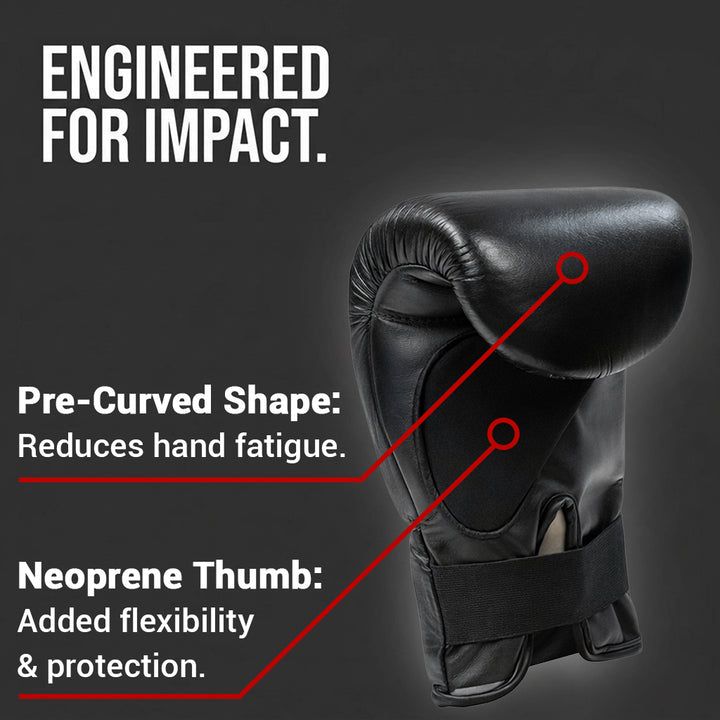 Invincible Fight Gear Leather Heavy Bag Boxing Gloves