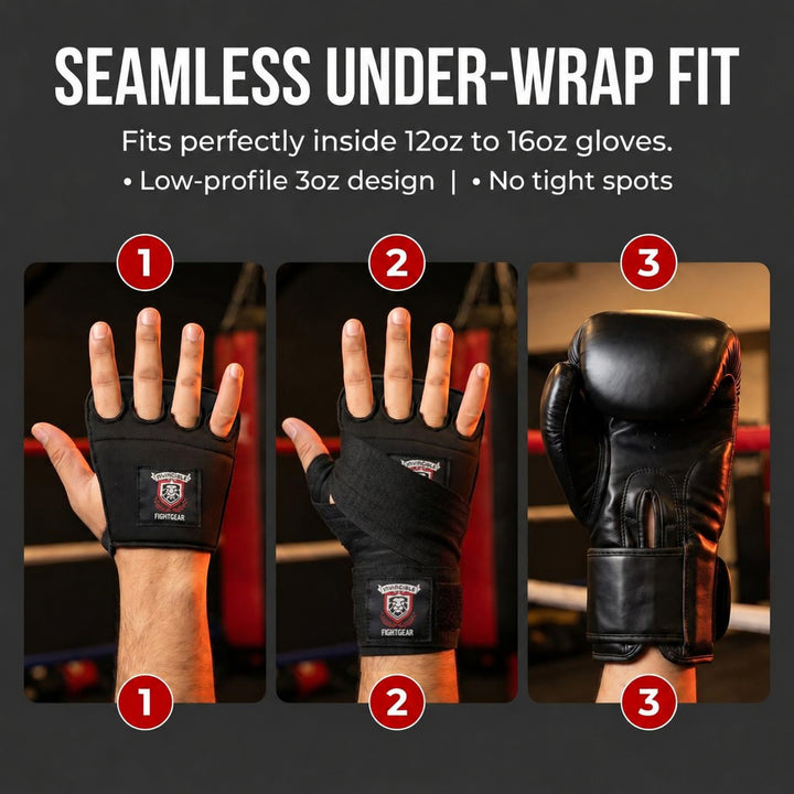 Amber Fight Gear 8.5mm Gel Foam Knuckle Guards