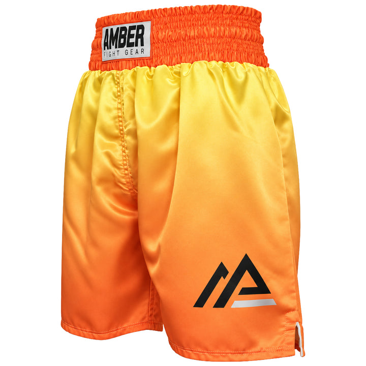 Amber Fight Gear Pro Style Boxing Muay Thai MMA Training Shorts, Polyester