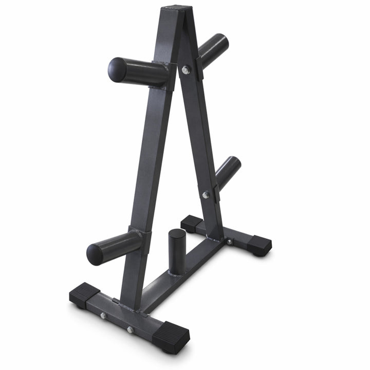 Ultimate Gym Storage Solution: Olympic 2 Plate Weight Rack - Organize, Stabilize, and Maximize Your Home Workouts