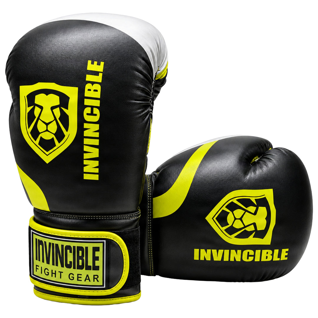 Invincible Fight Gear Standard Toughtek Hook &amp; Loop Training Boxing Gloves