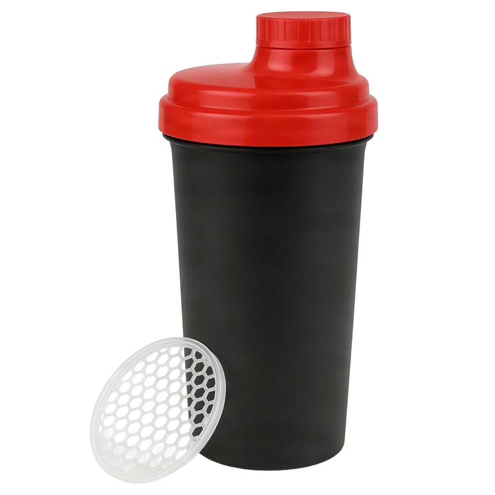 Amber Fight Gear Shaker Glass With Cap No. 3, Durable BPA-Free Polymer, Effective Protein Mixing, Leak-Proof, Portable, Versatile for Gym, Sports, Daily Use, Red