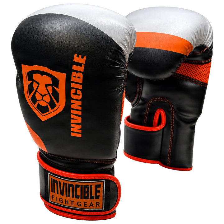 Invincible Fight Gear Standard Toughtek Hook &amp; Loop Training Boxing Gloves