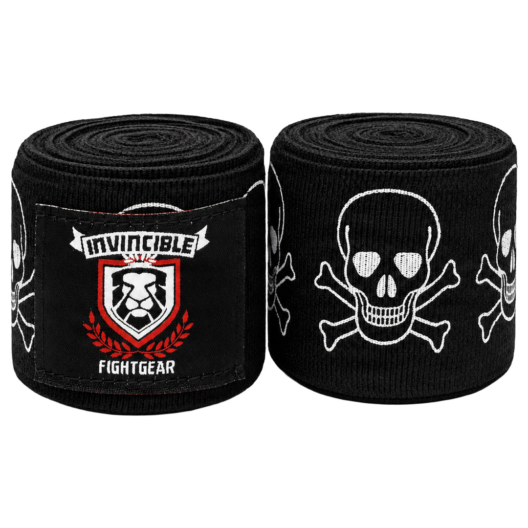 Amber Fight Gear Thick Printed Semi Elastic 180 Inch Boxing Hand Wraps