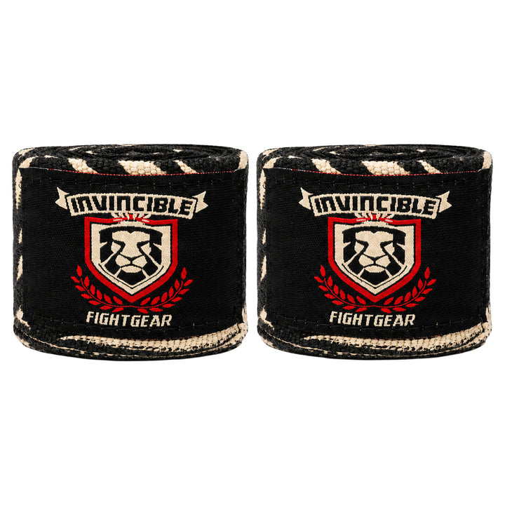 Amber Fight Gear Thick Printed Semi Elastic 180 Inch Boxing Hand Wraps