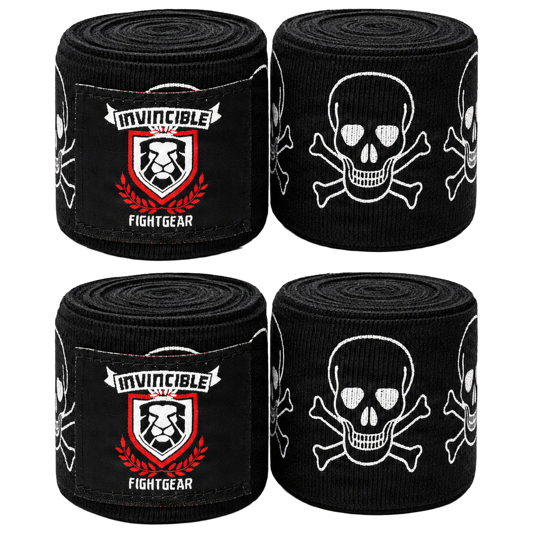 Amber Fight Gear Thick Printed Semi Elastic 180 Inch Boxing Hand Wraps