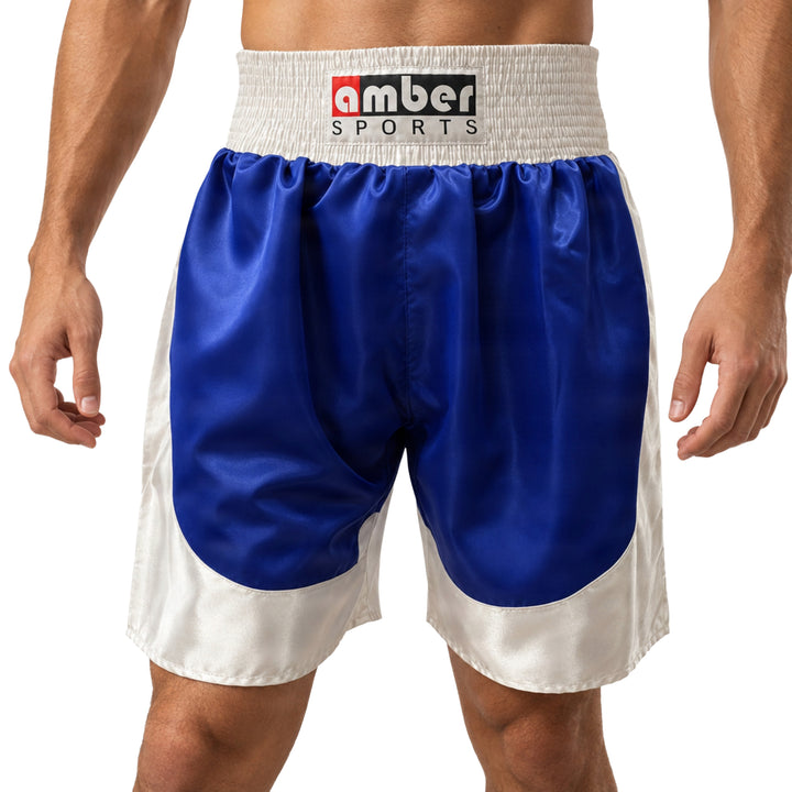 Amber Fight Gear Professional Boxing Shorts, Ultra Lightweight Polyester, Stretch Fit