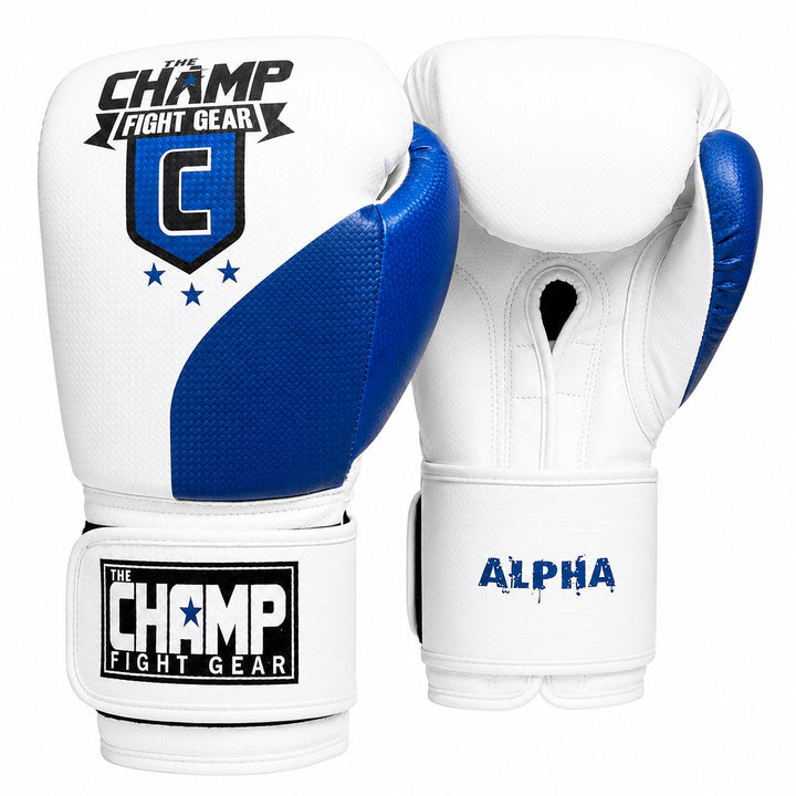 The Champ Fight Gear Alpha Series Boxing Gloves with Wrist Support for Boxing Kickboxing Muay Thai Training or Sparring Punching Bag Mitts