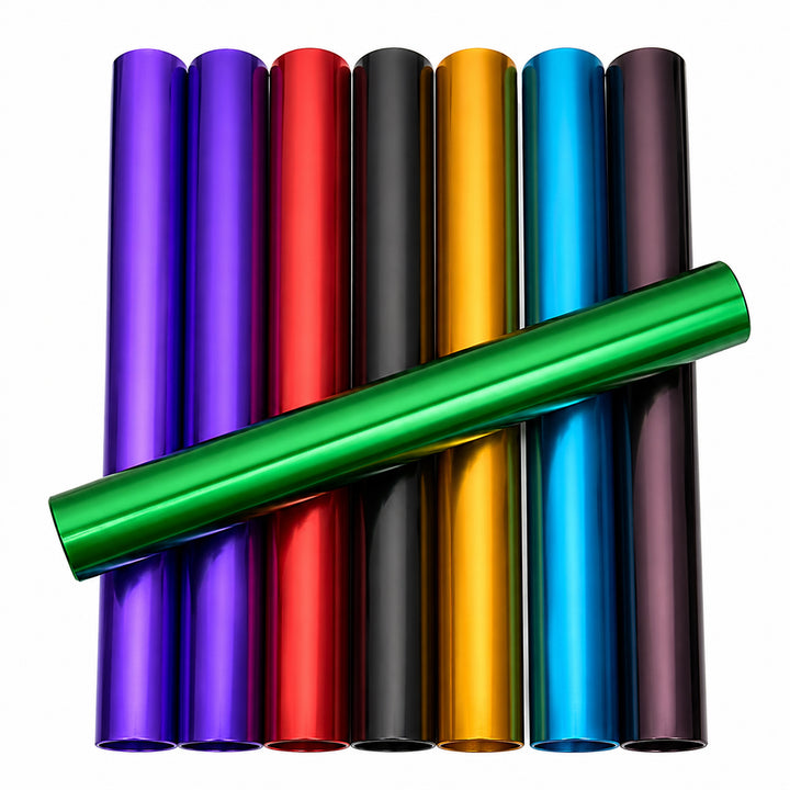 Amber Athletics Gear Aluminum Anodized Adult Relay Batons Set for Athletics Sprints Running Set IAAF Certified (8 Assorted Colors)