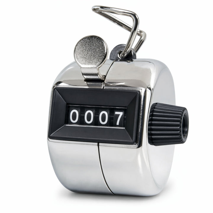Tally Counter Handheld, Mechanical Clicker with Finger Ring for Boxing, Track, Golf, Soccer, Walking, Carrom, and More Activities