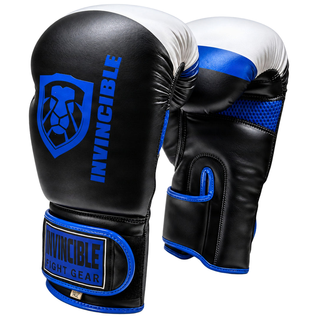 Invincible Fight Gear Standard Toughtek Hook &amp; Loop Training Boxing Gloves