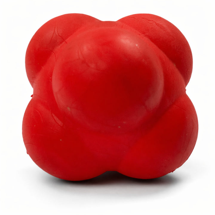 Agility Reaction Ball, 2.5-Inch Rubber Reflex Trainer, Red