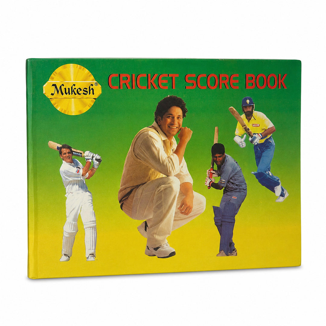 Amber Fight Gear Cricket Scorebook Logging 48 Innings for Comprehensive Game Records and Seasonal Progress Tracking