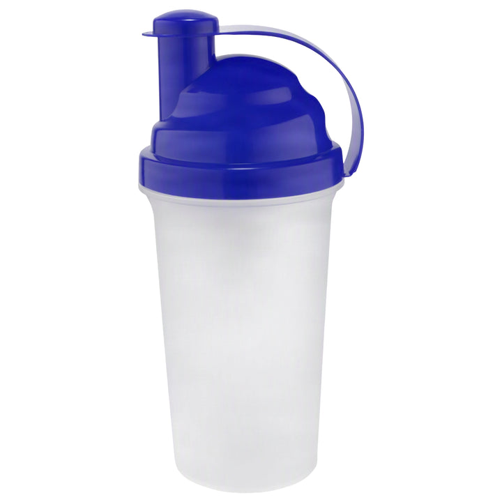 Amber Fight Gear Shaker Bottle with Cyclone Cap - BPA-Free, Durable, Leak-Proof, Easy Clean, Portable Protein Mixer for Gym, Sports, Supplements - Blue