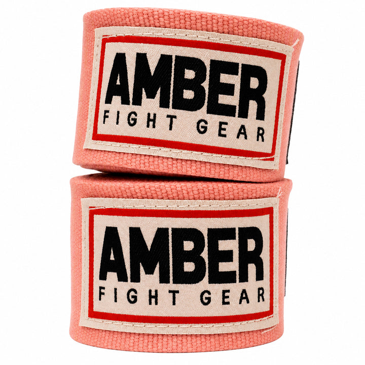 Amber Fight Gear Semi Elastic Professional Hand Wraps with Hook and Loop Closure for Boxing Kickboxing Muay Thai MMA for Men and Women