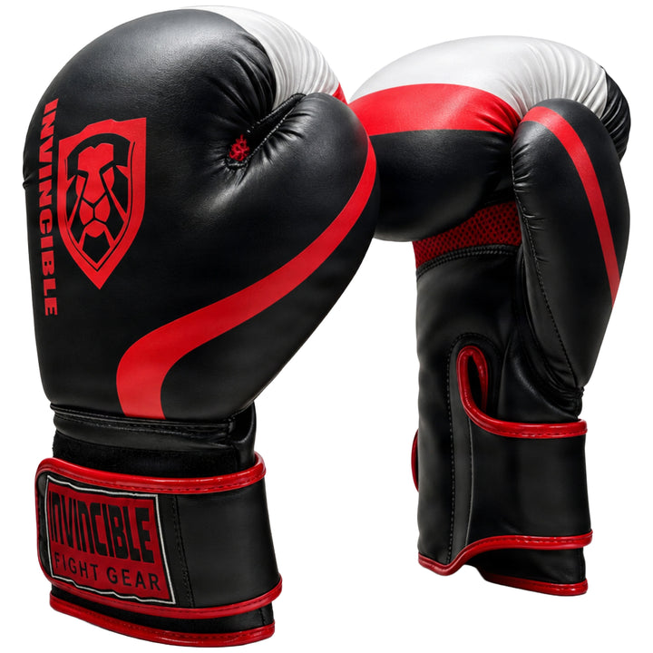 Invincible Fight Gear Standard Toughtek Hook &amp; Loop Training Boxing Gloves