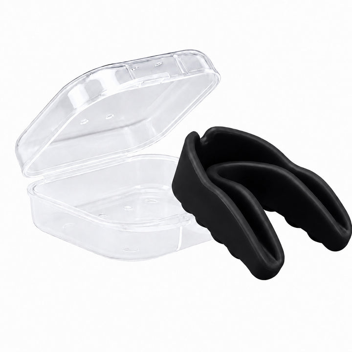 Amber Fight Gear Adult Boil and Wear Mouthguard with Ventilated Case