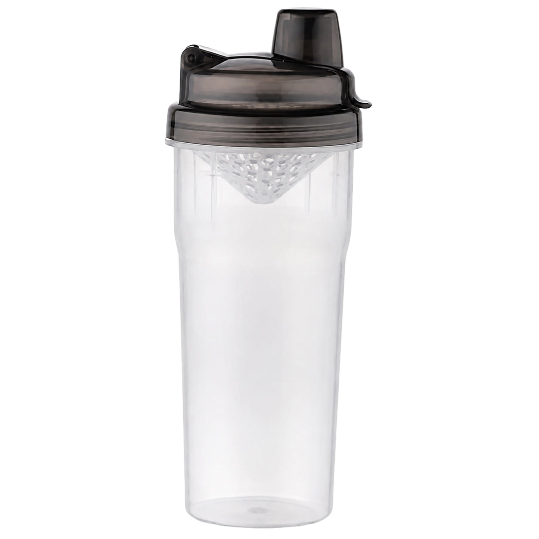 Mini Shaker Glass with Black Cap: Premium Quality Protein Shaker Bottle for Smooth Blends, Leak-Proof Design, Easy to Carry, Ideal for Gym Enthusiasts and Athletes, Versatile Use, Black